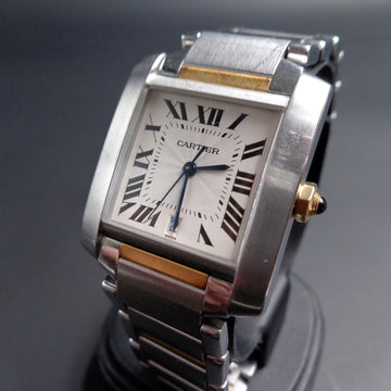 Cartier Tank Francaise automatic - Ref 2302 in SS and 18K yellow gold – FULL SET