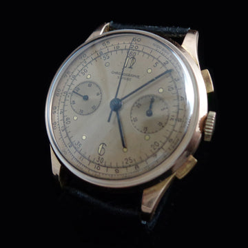 Chronographe Suisse in 18K rose gold with Landeron 248