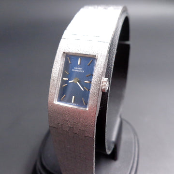 Girard Perregaux cocktail watch with blue dial and manual winding movement