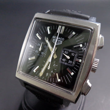 Heuer Monaco with black dial and caliber 17 – Full Set