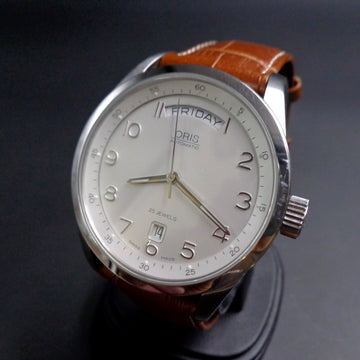 Oris 660-7531-4061 with day date calendar and caliber Oris 660 with 25 jewels