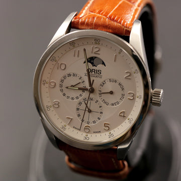 Oris complication 581-7516 with full calendar and automatic movt in SS - Full Set