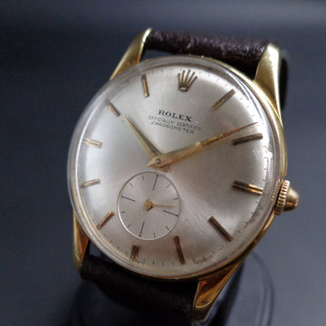 Rolex 3540 Officially Certified Chronometer in 18K yellow gold and caliber 1200