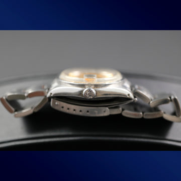 Rolex Oyster Perpetual Date Engine Turned Bezel with ref 1500 from 1974 with caliber 1570