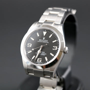 Rolex Oyster Perpetual Explorer with ref 214270 in SS from 2019 - Card