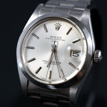 Rolex Oyster Perpetual Date with ref 1500 from 1978 with gray dial with caliber 1570