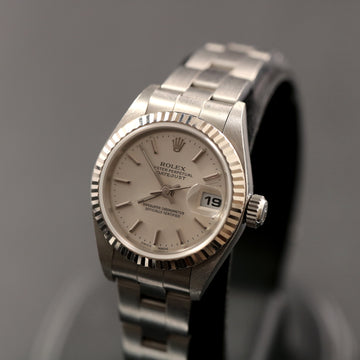 Rolex Oyster Perpetual Datejust - Ref 79174 in stainless steel and white gold bezel from 1999 - Full Set