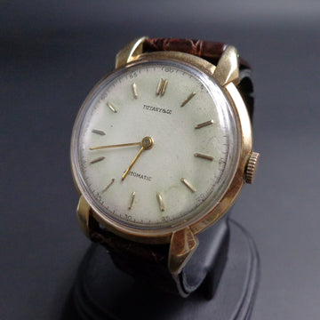 Tiffany watch in 14k solid yellow gold with caliber 220 from the 50’s