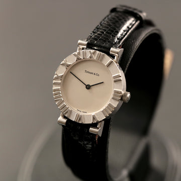 Tiffany Atlas Ref D 286753 watch in .925 silver with quartz movt - Serviced