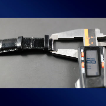Zenith strap with ref 23-503 strap in black Alligator– Hand Made