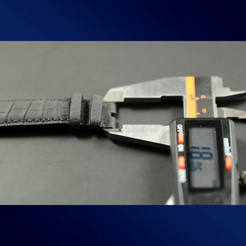 Zenith strap with ref 20-683 in dark gray alligator – Hand Made - NEW