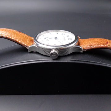 Eberhard Traversetolo with white dial in stainless steel
