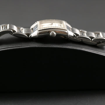 Girard Perregaux tank with ref 25870 - Diamond bezel in SS – Quartz movt