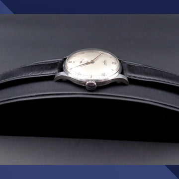 Longines jumbo in stainless steel with Calatrava style from 1950 - Serviced