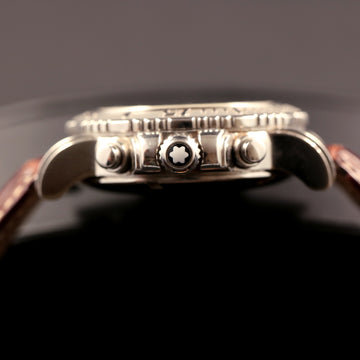 Montblanc 7034 - 35777 automatic chronograph in stainless steel with papers