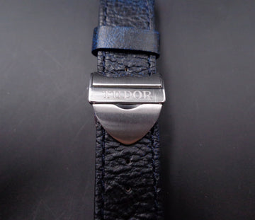 Tudor blue strap with stainless steel buckle for model Heritage Black Bay Bleu