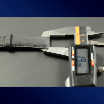 Zenith strap with ref 20-683 in dark gray alligator – Hand Made - NEW