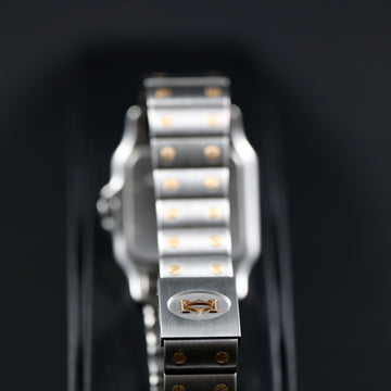 Cartier Santos Galbee two tone 18K and Stainless with quartz movement