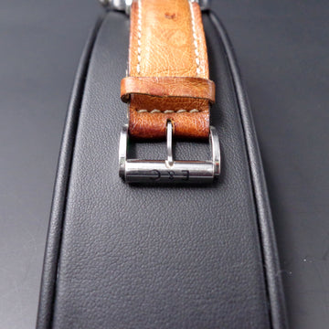 Eberhard Traversetolo with white dial in stainless steel