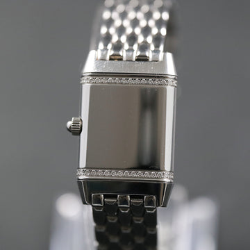 Jaeger Lecoultre reverso with ref 265.8.08 in stainless steel with diamonds