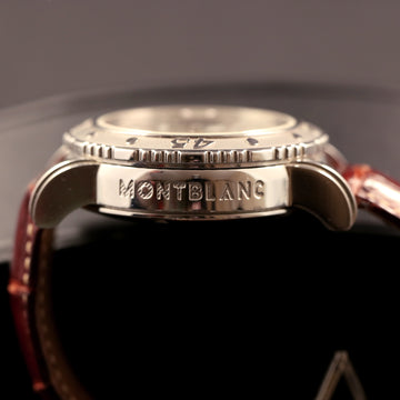 Montblanc 7034 - 35777 automatic chronograph in stainless steel with papers