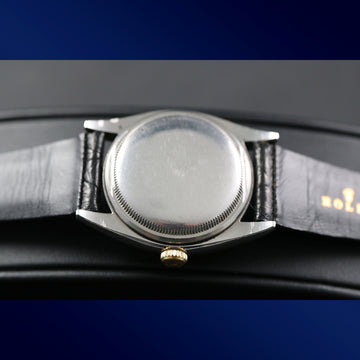 Rolex Oyster Perpetual Ref 6105 in SS and gold with bubble back and caliber A260 from 1963