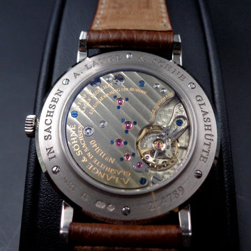 A Lange & Sohne - Saxonia with ref 216.027 in white gold with caliber L941.1 - FULL SET