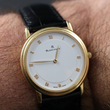 Blancpain Villeret Ref 0021-1418 in 18K YG from 1992 with caliber 21