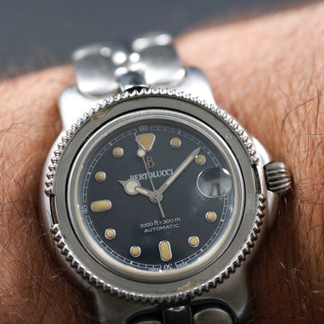 Bertolucci Pulchra 1025 automatic in stainless steel – Serviced (Missing Bezel)