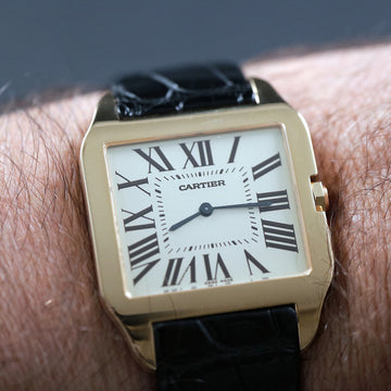 Cartier Santos Dumont in 18K YG - Large size - Manual winding - Ref 2649 - Full Set - Serviced