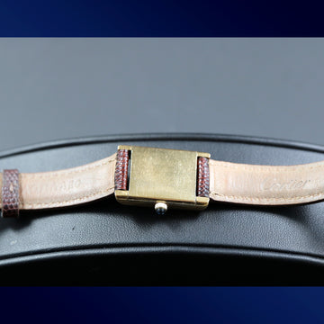 Cartier tank in 18K gold electroplated and manual wind movement