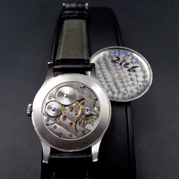 Longines jumbo in stainless steel with Calatrava style from 1950 - Serviced