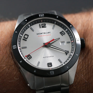 Montblanc Timewalker 116057 automatic in stainless steel and Ceramic – Full Set