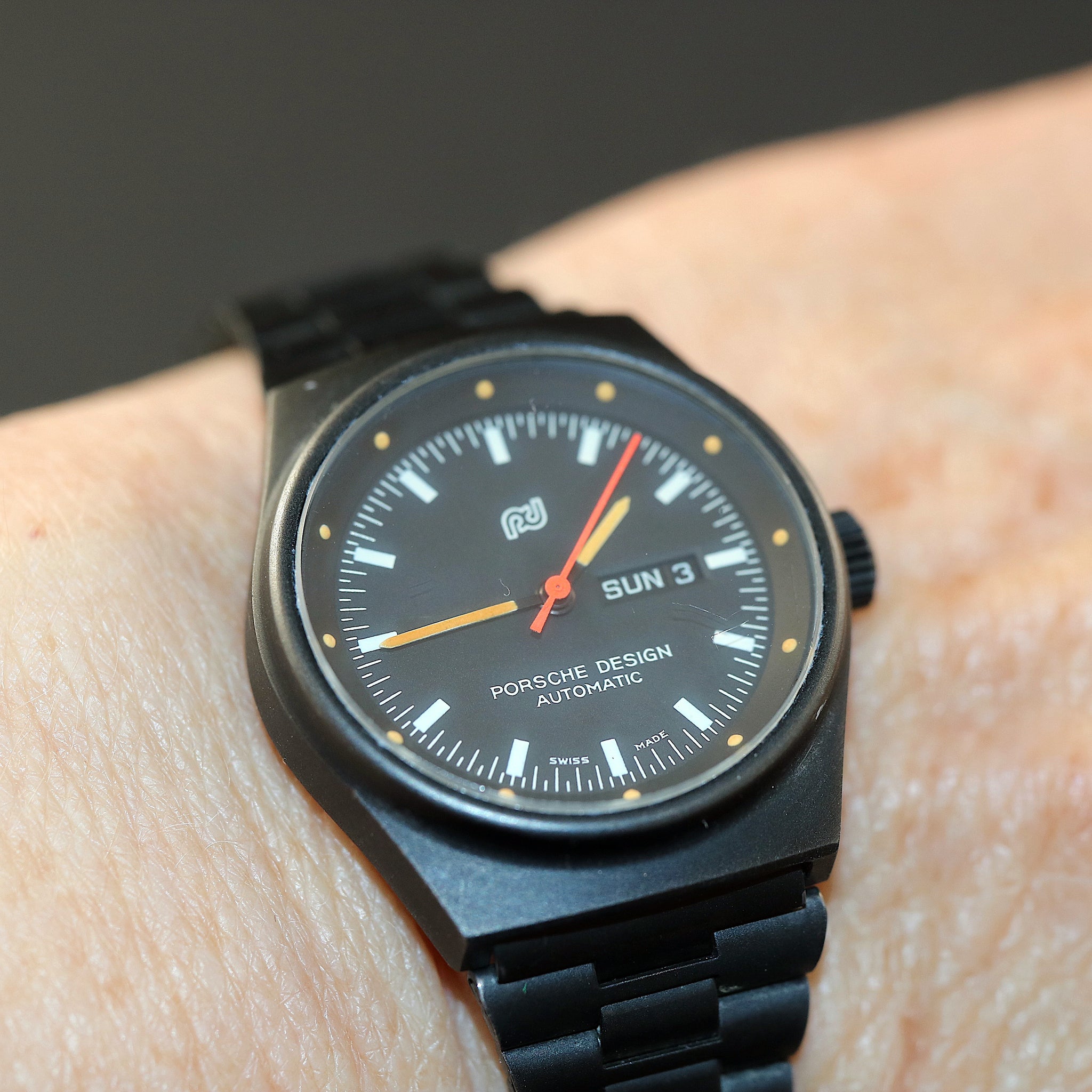 Porsche Design 7050S day/date with automatic movt in stainless