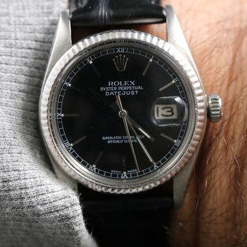Rolex Oyster Perpetual Datejust 16030 with black dial – SS – Cal 3035 – 1979