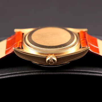Rolex Oyster Perpetual Day-Date in 18K YG with Wood Dial from 1981- Ref 18038