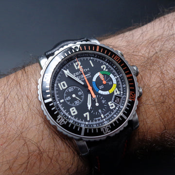 Zenith Rainbow flyback with ref 01.0480.405 in SS with caliber El Primero 405