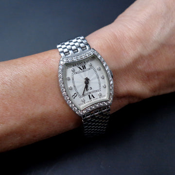 Bedat 3 with ref 304 in SS with diamond bezel in stainless steel