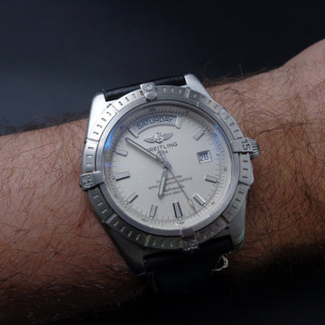Breitling Headwind Day Date Ref A45355 in stainless steel
