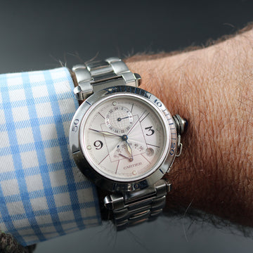 Cartier Pasha GMT Power Reserve with ref 2388 - Full Set - Serviced