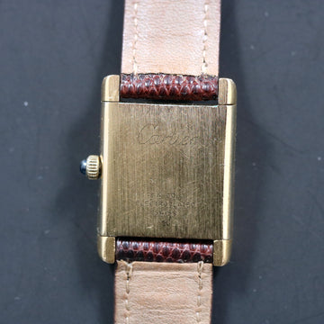 Cartier tank in 18K gold electroplated and manual wind movement