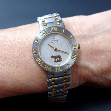 Corum Romulus Rhino with ref 24 103 21V 48 in SS and gold with quartz movt