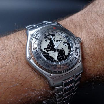 Ebel Voyager with world time function in stainless steel with caliber 124