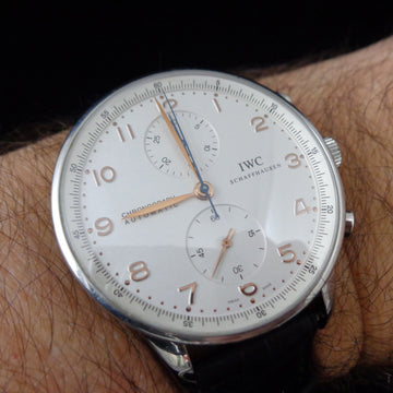 IWC – International Watch Co. – Portuguese chronograph -Reference 371445 – SS – Serviced