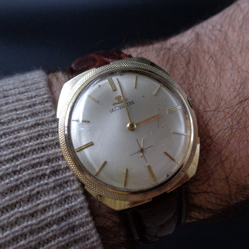 Lecoultre dressy watch in 14K yellow gold -34mm and caliber K480/CW -VXN (Vacheron Constantin)