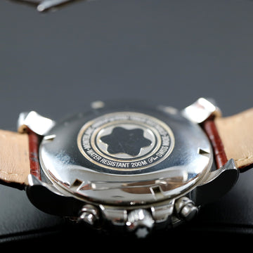 Montblanc 7034 - 35777 automatic chronograph in stainless steel with papers