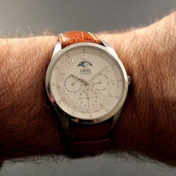 Oris complication 581-7516 with full calendar and automatic movt in SS - Full Set