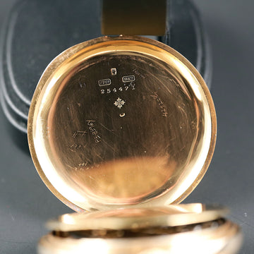 Patek Philippe pocket watch Gondolo in 18K yellow gold with red 24H open face– 51mm - Serviced