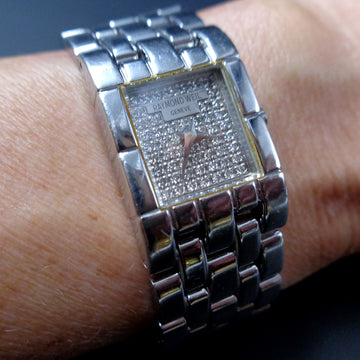 Raymond Weil tank with ref 5896 with diamond dial and quartz movt