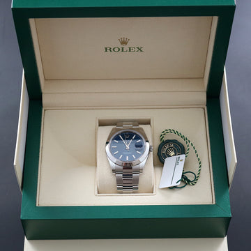 Rolex Oyster Perpetual Datejust 123600 blue dial – SS – 41mm - Cal 3235 – 2023